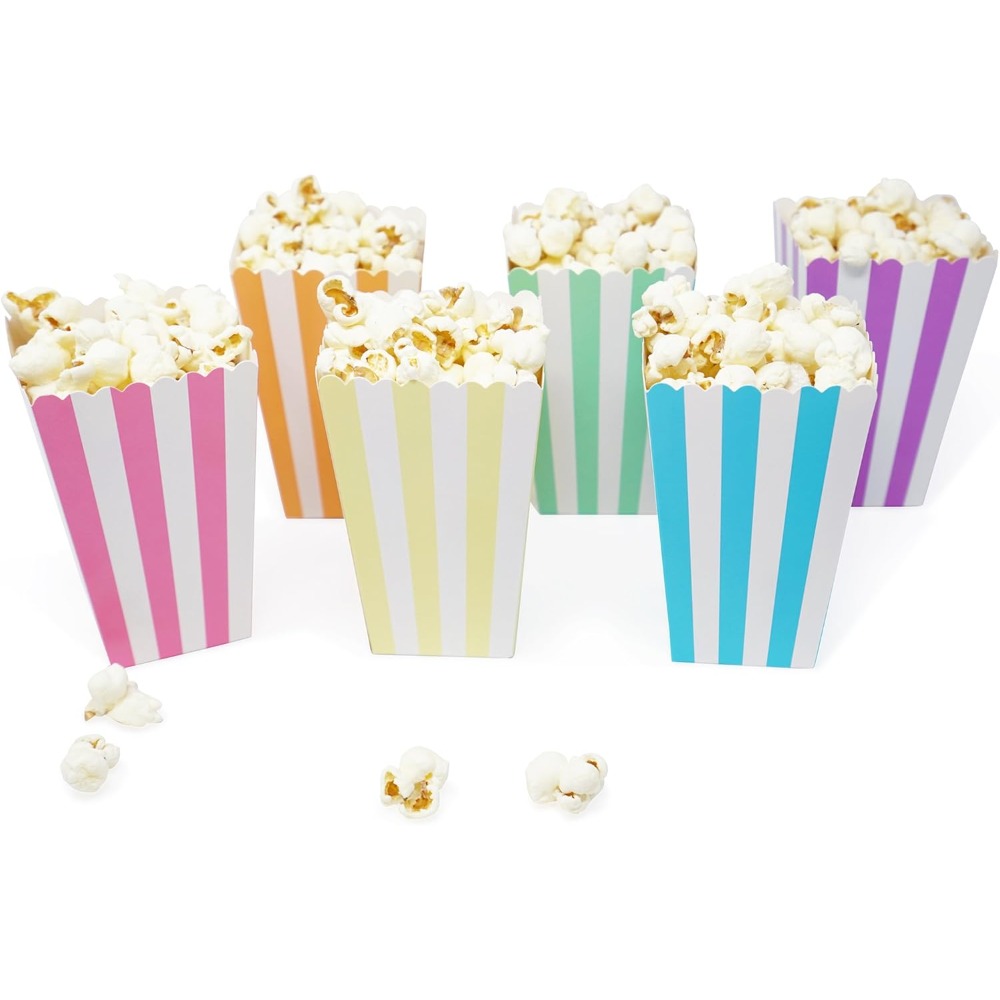 Kraft Paper Box - 24pcs Mini Popcorn & Candy Favor