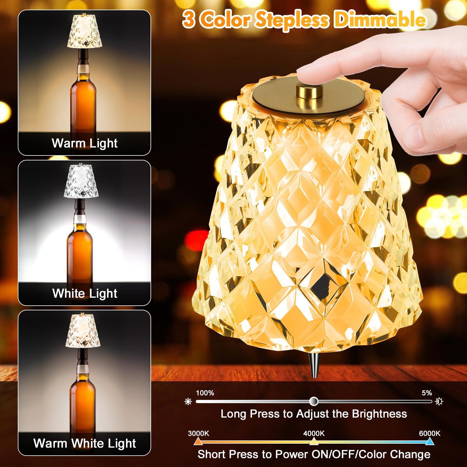Wireless Bottle Lamp 3-Color T - Candle Making Supplies Uk ulasan dan harga