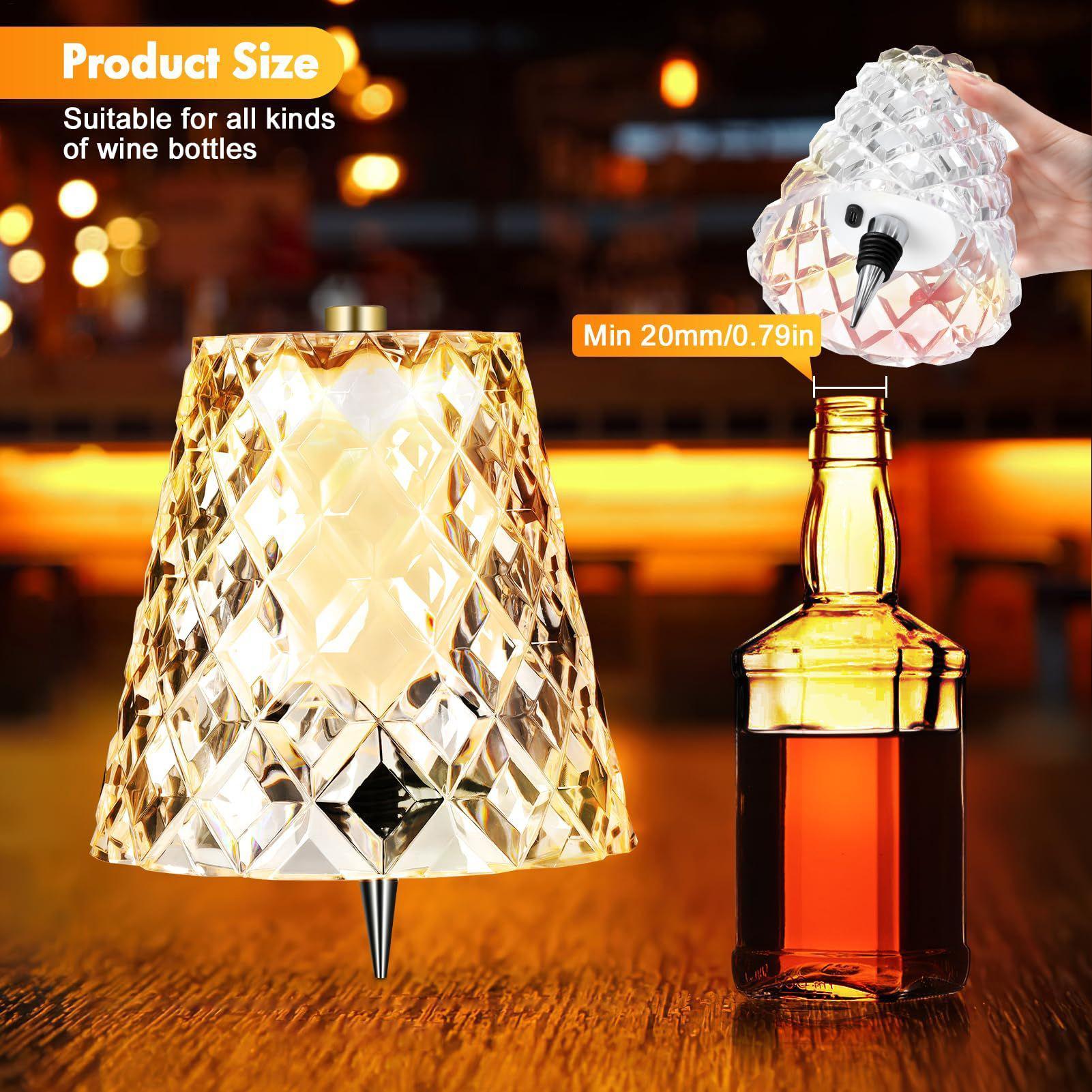 Wireless Bottle Lamp 3-Color T - Candle Making Supplies Uk ulasan dan harga