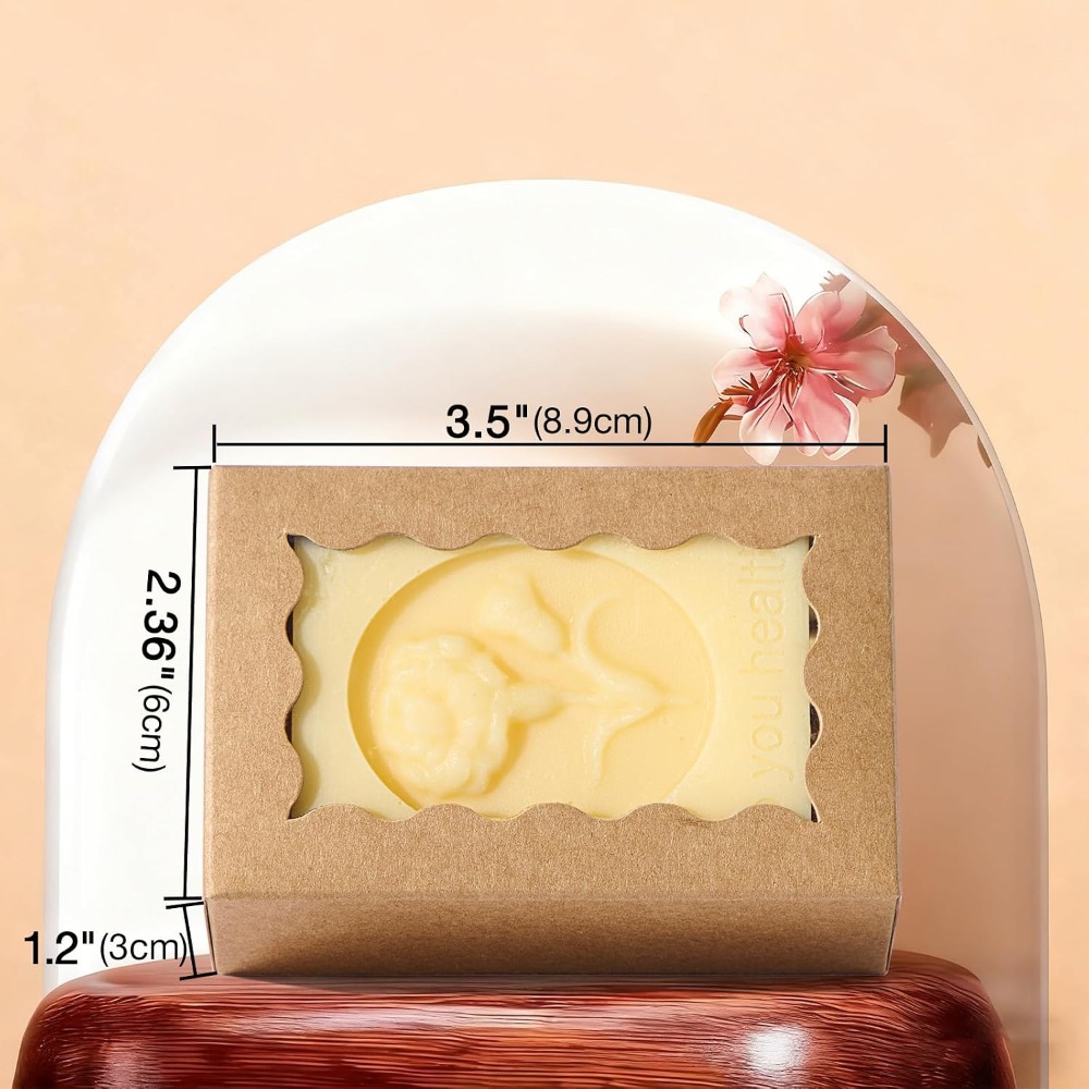 40PCS Kraft Paper Soap Boxes w - Kraft Paper Box ulasan dan harga