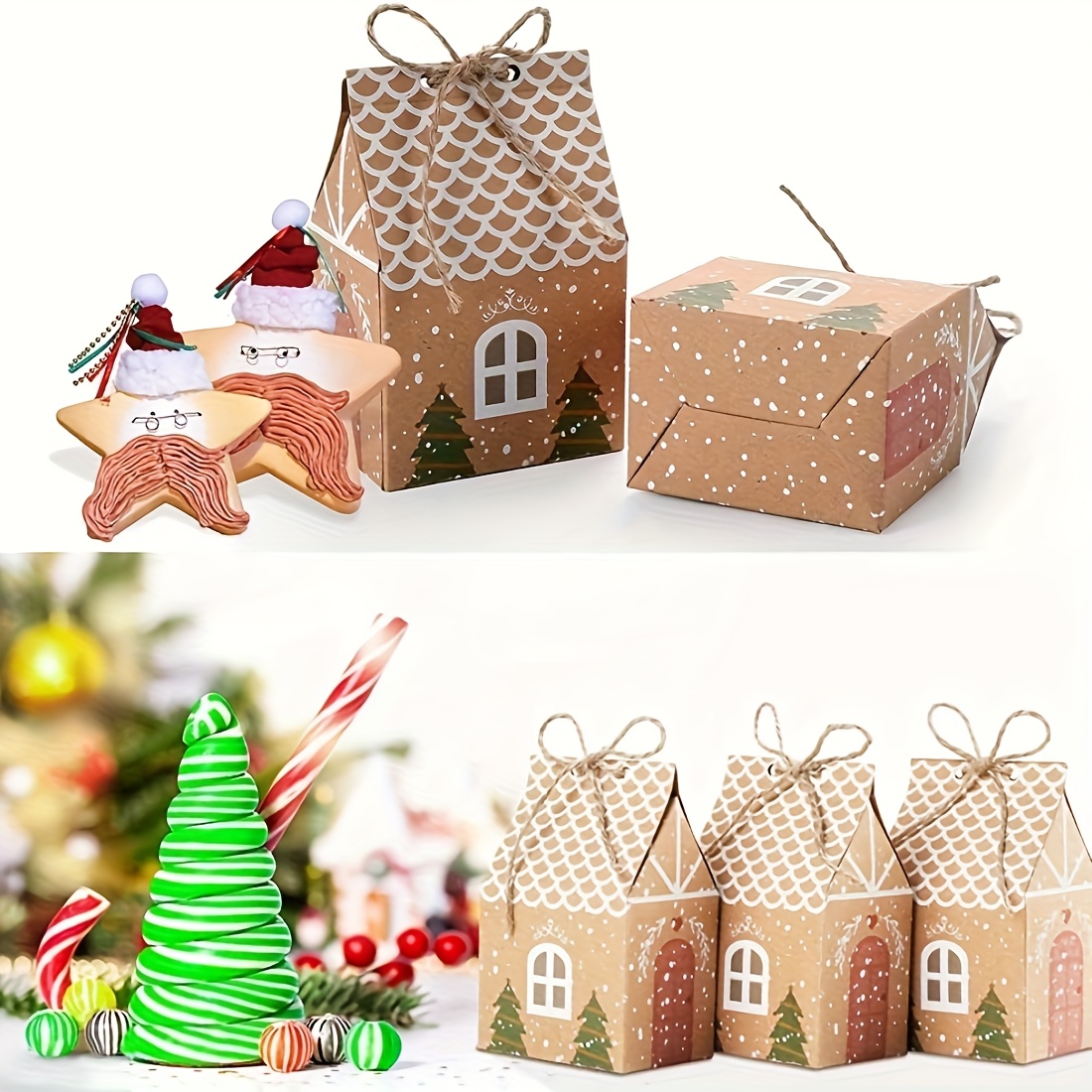 10/20pcs Mini Kraft Paper Gift - Kraft Paper Box ulasan dan harga