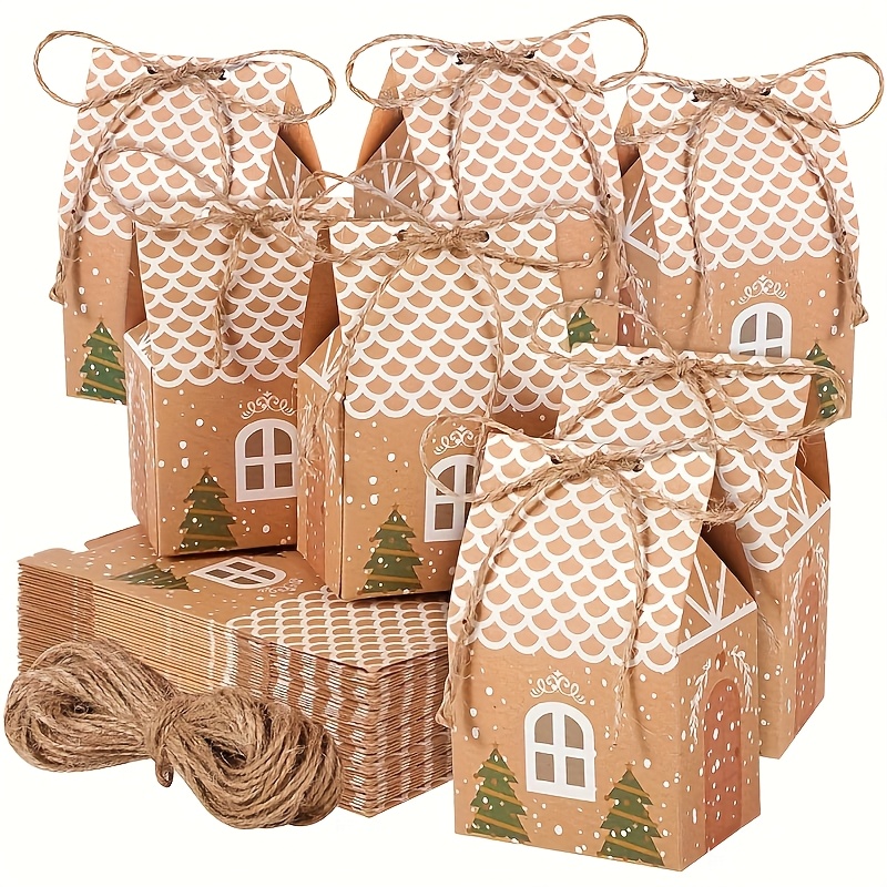 10/20pcs Mini Kraft Paper Gift - Kraft Paper Box ulasan dan harga