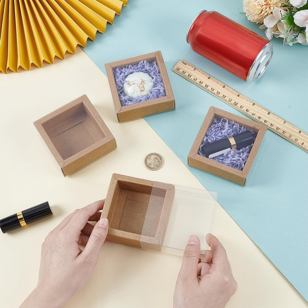 16pcs Kraft Paper Drawer Box 3 - Kraft Paper Box ulasan dan harga