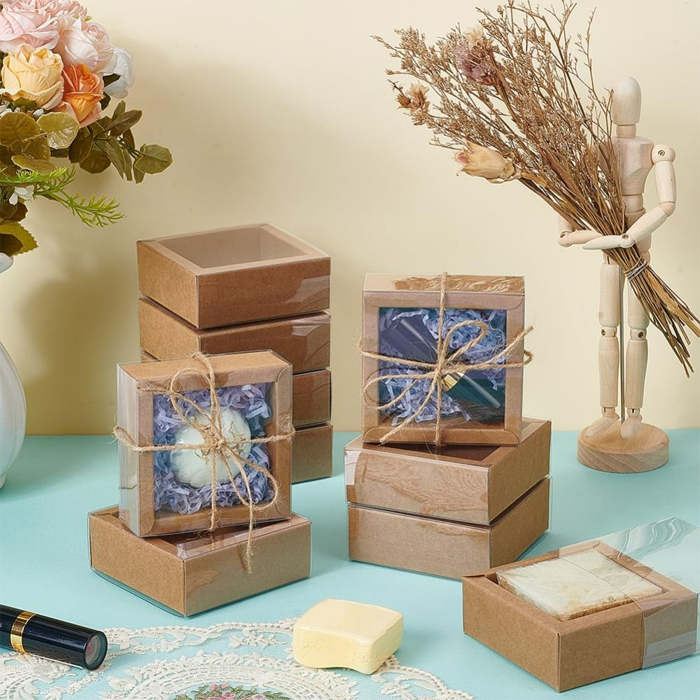 16pcs Kraft Paper Drawer Box 3 - Kraft Paper Box ulasan dan harga