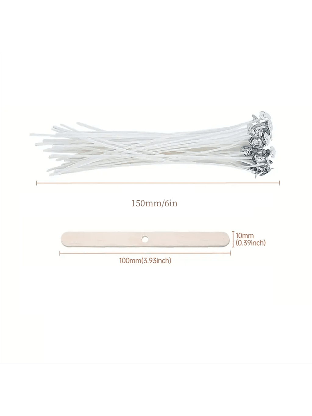 100Pcs Cotton Candle Wick 15cm - Cotton Wick 6 Inch ulasan dan harga