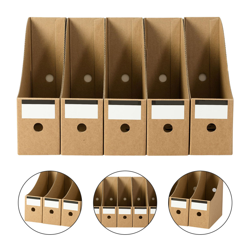 10pcs Kraft Paper File Storage - Kraft Paper Box ulasan dan harga