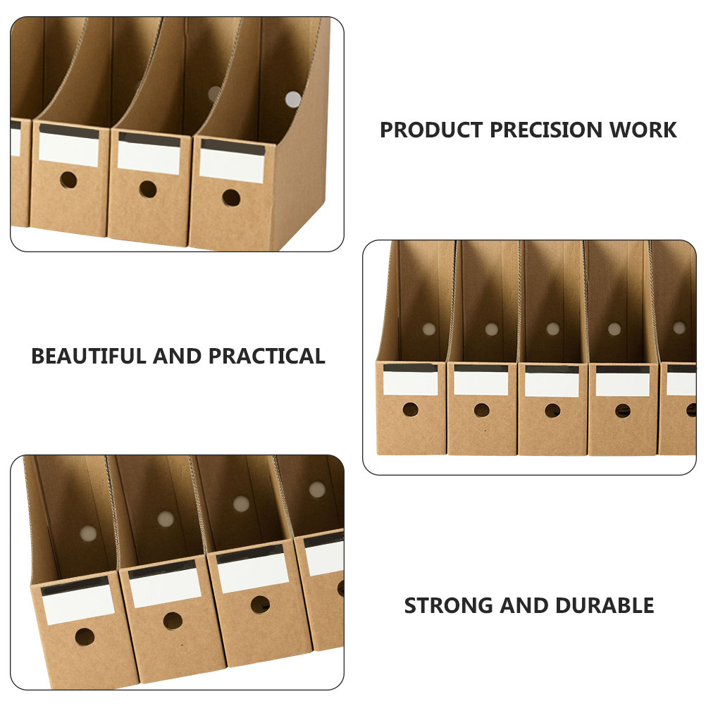 10pcs Kraft Paper File Storage - Kraft Paper Box ulasan dan harga
