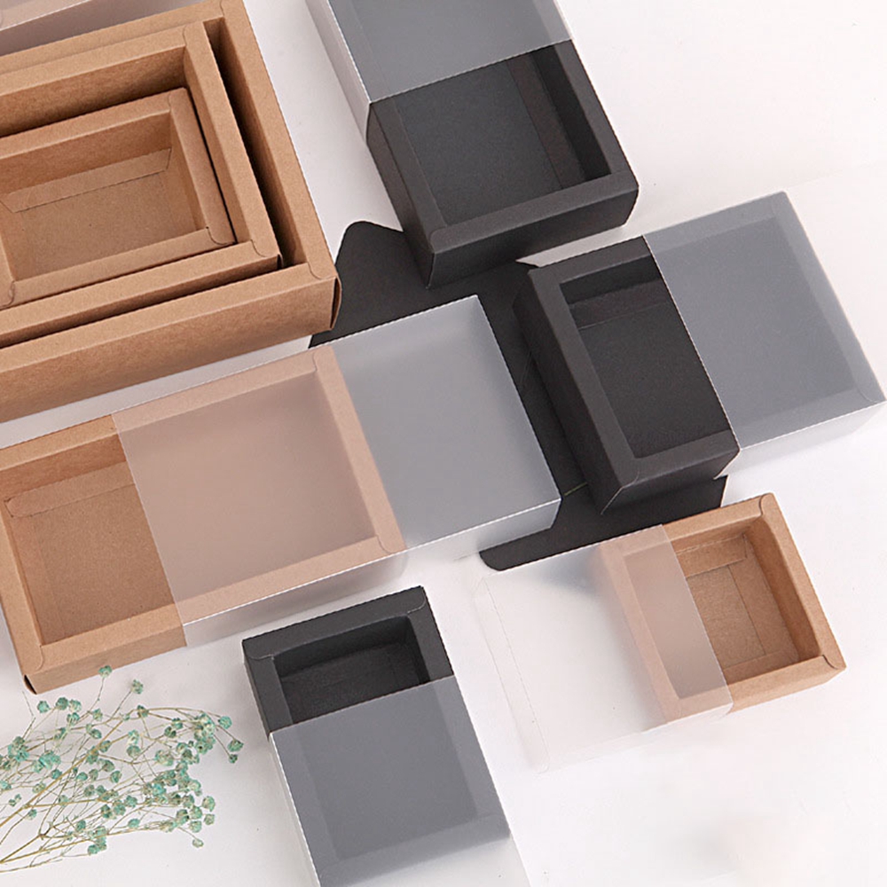 PVC Window Transparent Drawer  - Kraft Paper Box ulasan dan harga