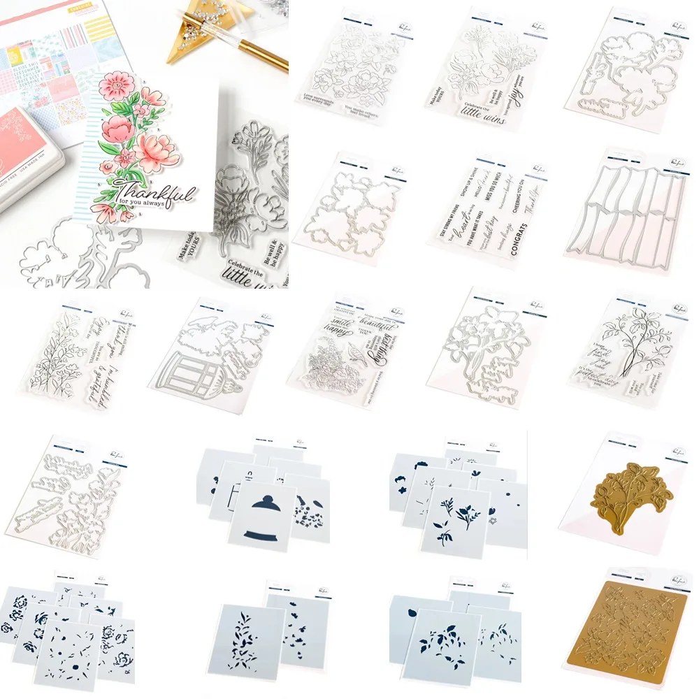 Peony Fantasy Cutting Dies Sta - Candle Sachet ulasan dan harga