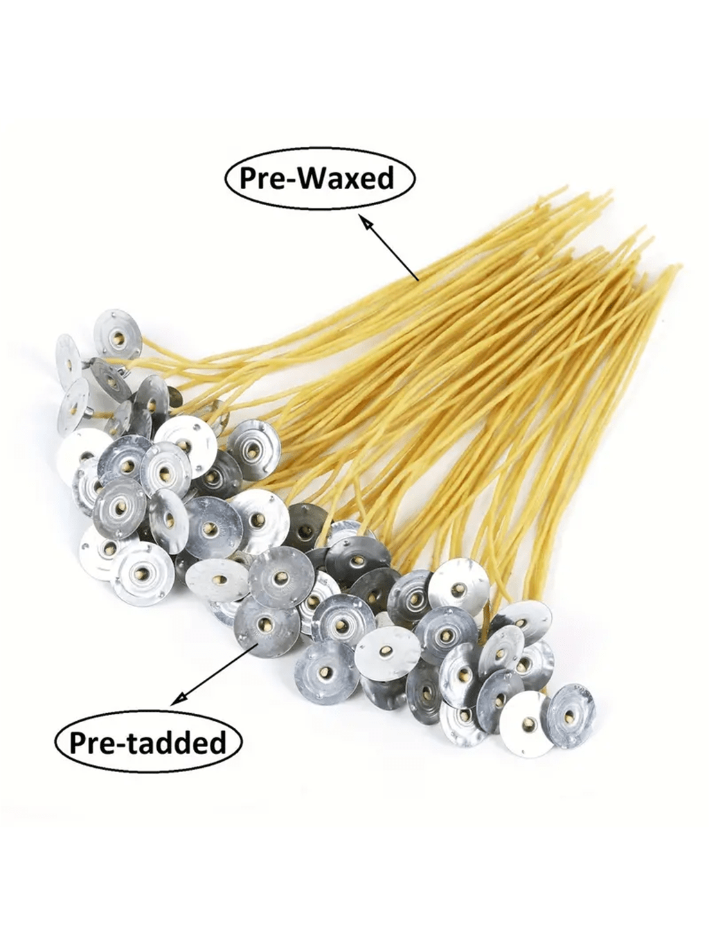 100 6-inch Pre-Waxed Beeswax a - Cotton Wick 6 Inch ulasan dan harga