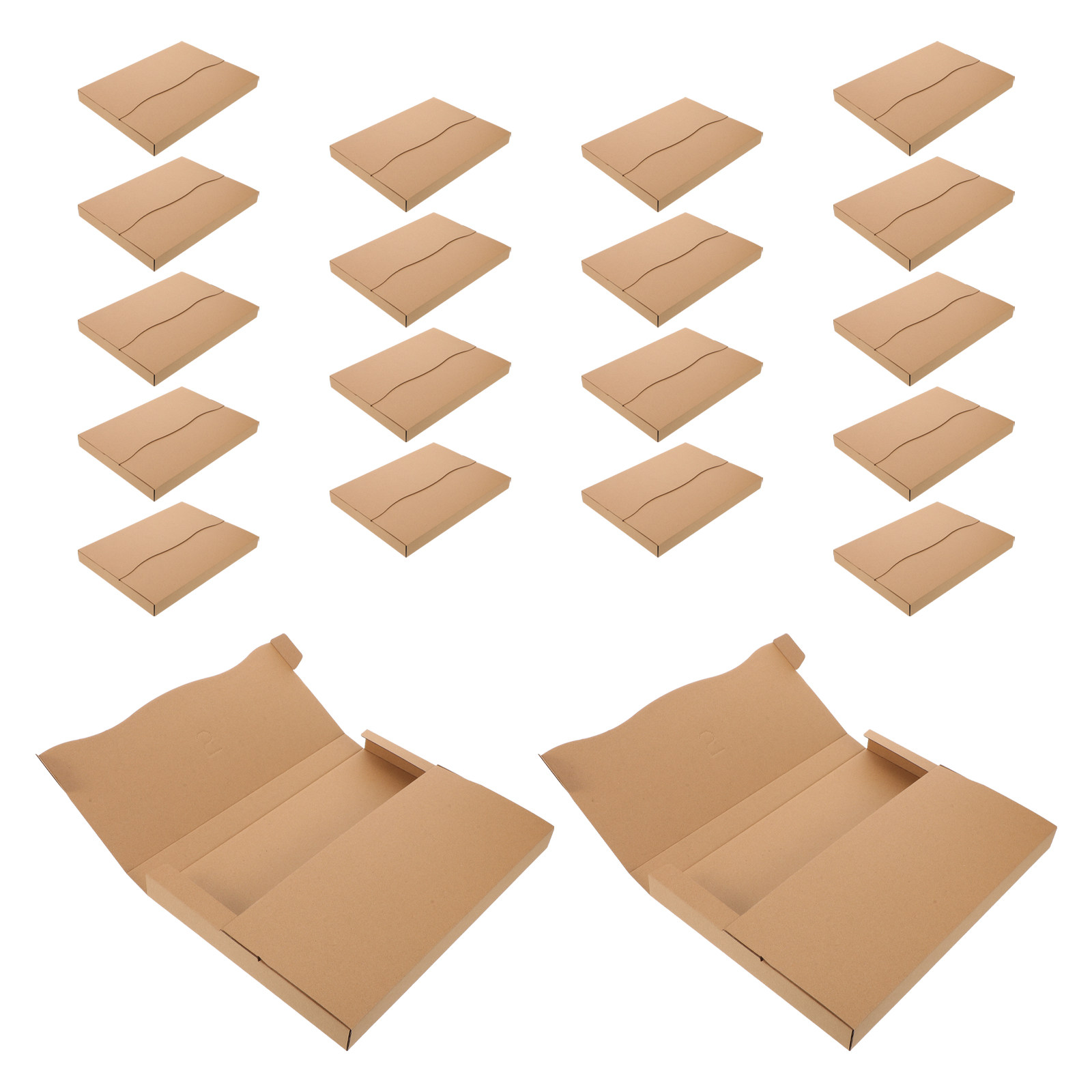 20Pcs Kraft Paper Mailing Boxe - Kraft Paper Box ulasan dan harga