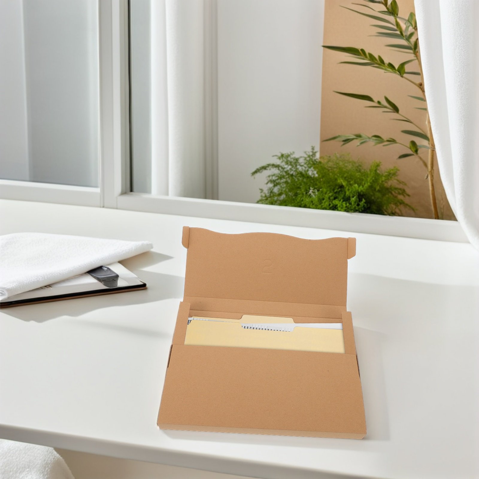 20Pcs Kraft Paper Mailing Boxe - Kraft Paper Box ulasan dan harga