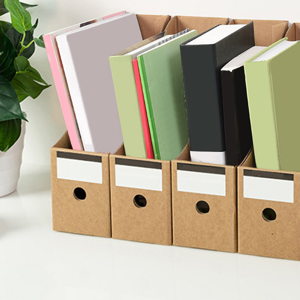10Pcs File Storage Boxes Offic - Kraft Paper Box ulasan dan harga