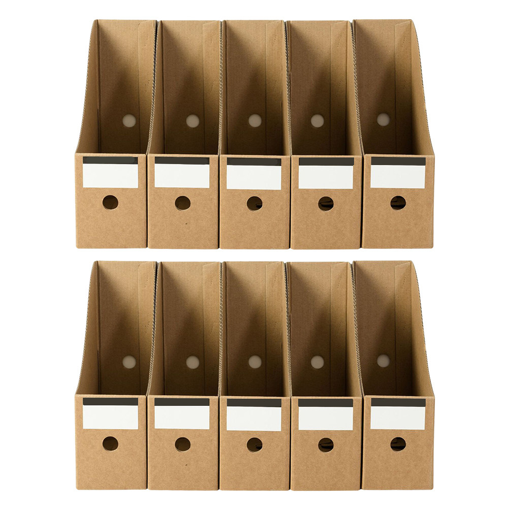 10Pcs File Storage Boxes Offic - Kraft Paper Box ulasan dan harga