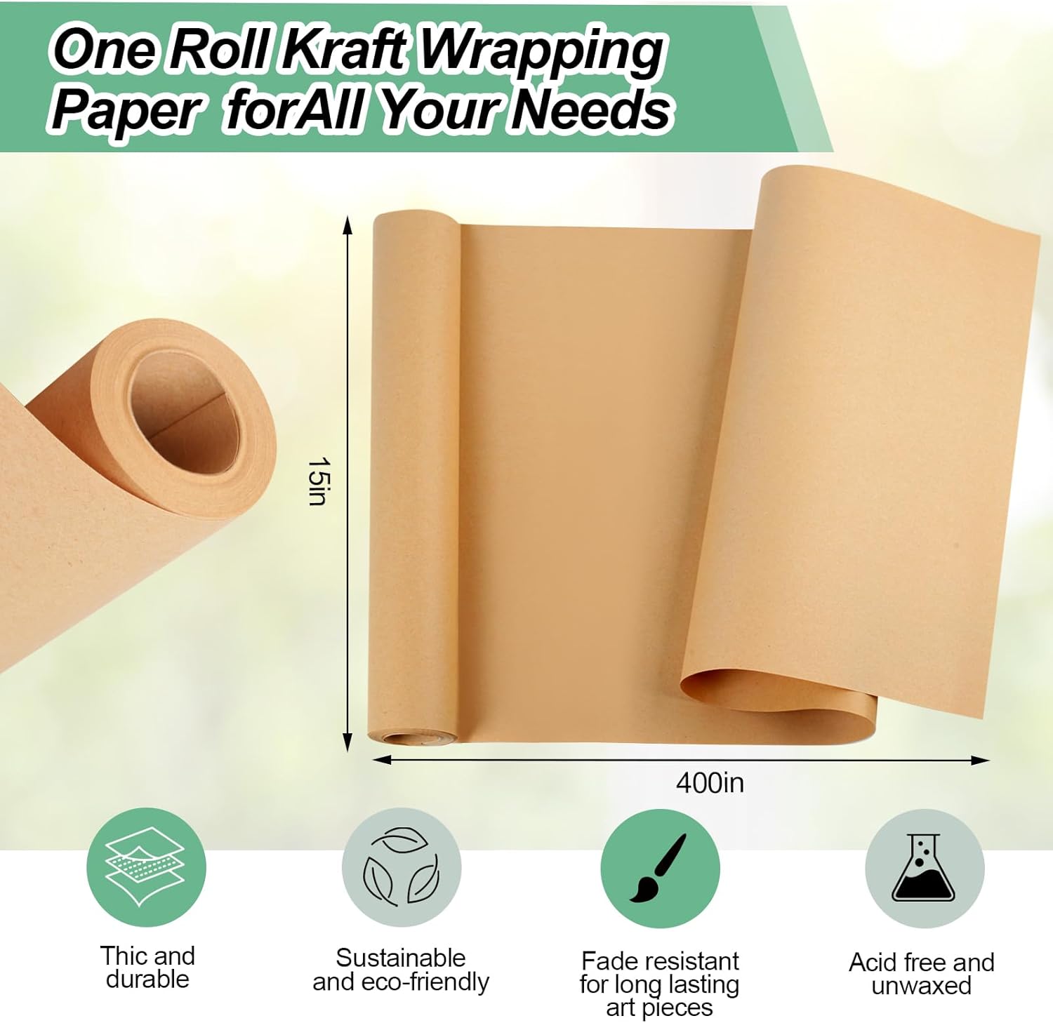 Eco Kraft Masking Paper Roll B - Kraft Paper Box ulasan dan harga